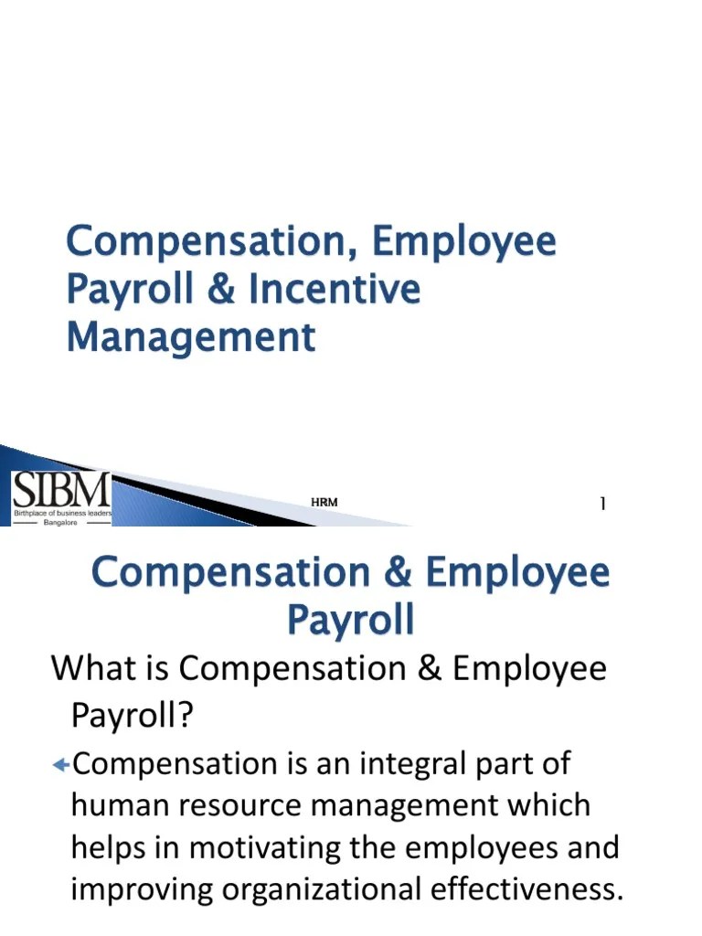 HRM Section 7 Compensation Management | PDF | Payroll | Employment
