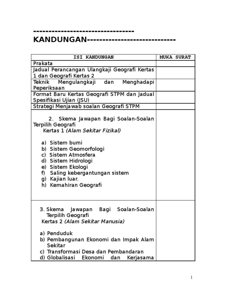 Analisis Soalan Ekonomi Stpm Penggal 1