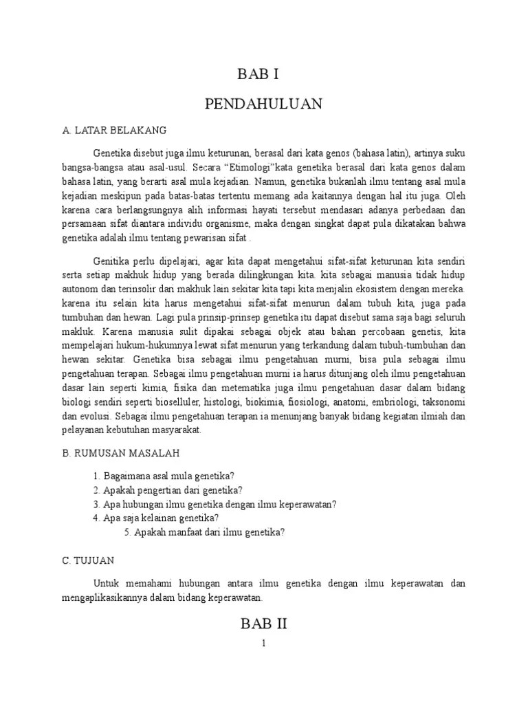 Biomedis dan jejak sejarah manusia — tak mungkin terhapus. Makalah Genetika Pdf