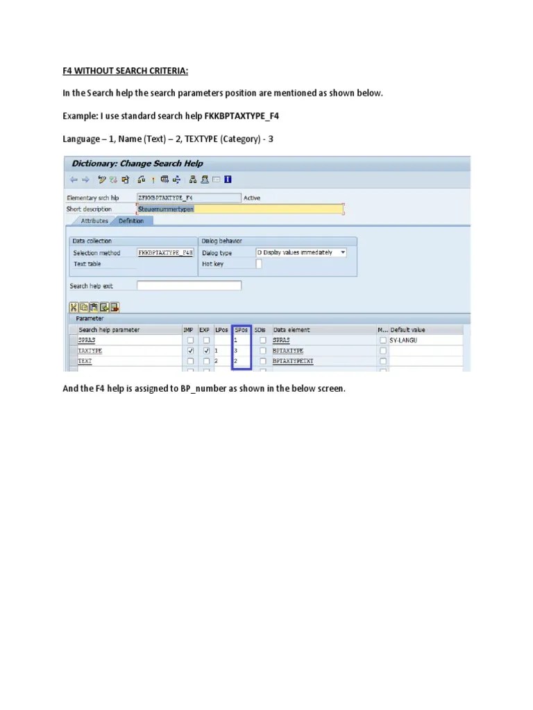 SAP CRM Web UI F4 Help Without Search Criteria | PDF