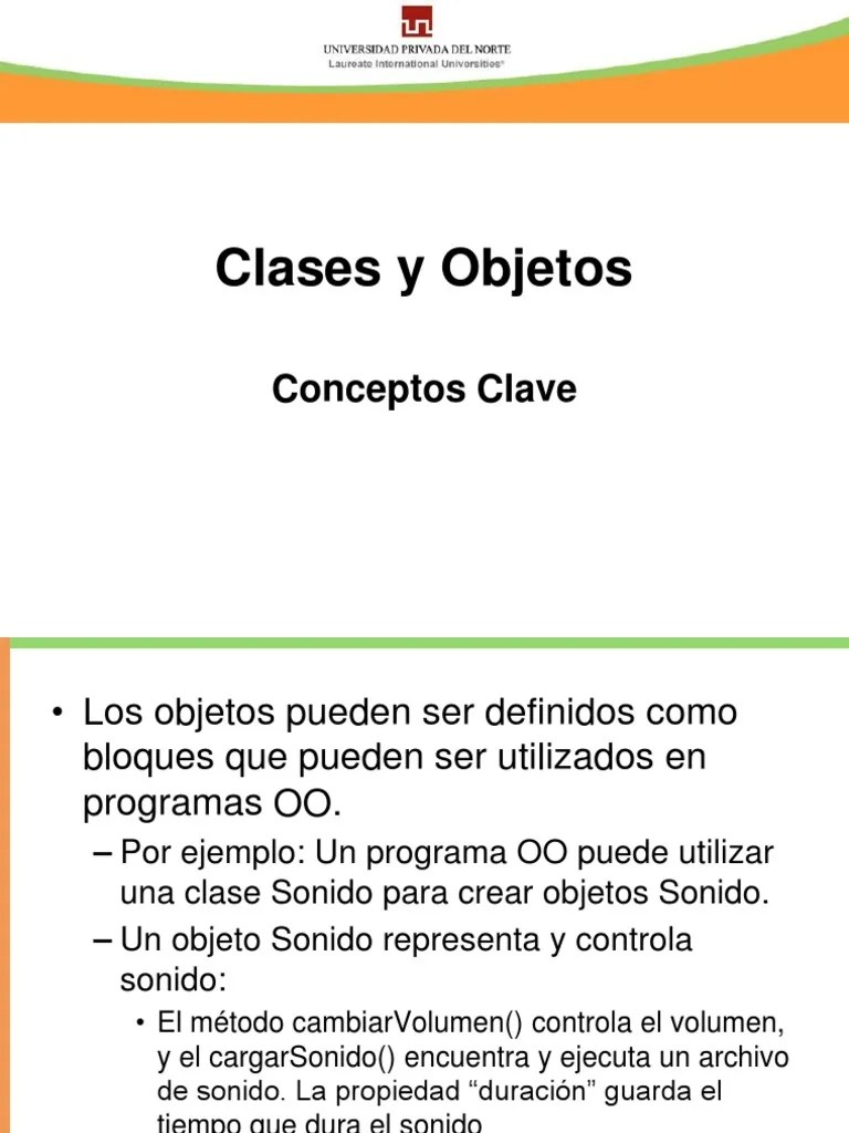 Introducción A La Programación Orientada A Objetos: Clases Y Objetos ...