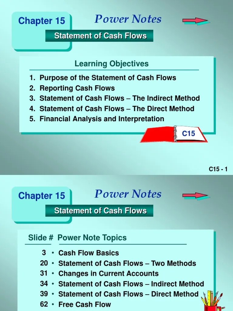 Power Notes: Statement Of Cash Flows | PDF | Cash Flow Statement ...
