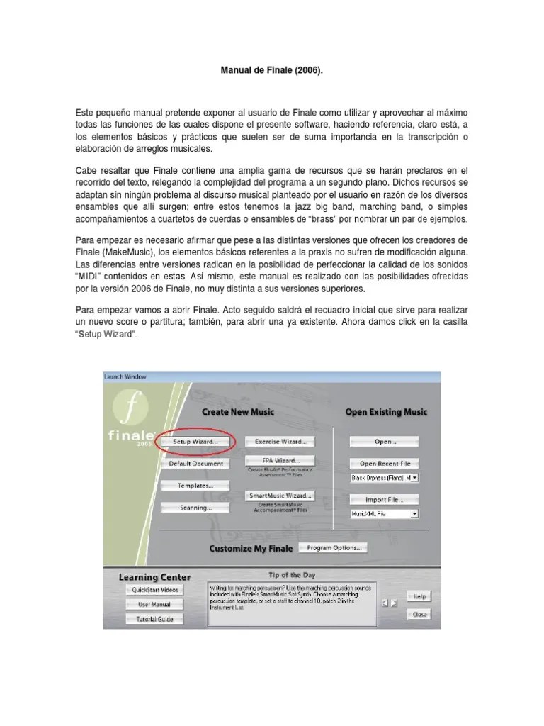 Manual De Finale | PDF | Clave | Partituras