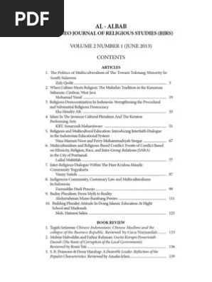 Jurnal Bjrs Edisi 2 Tahun 2013 English Version Indonesia Sufism