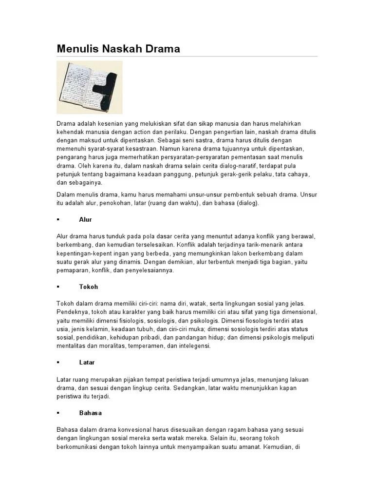 Menulis Naskah Drama | PDF