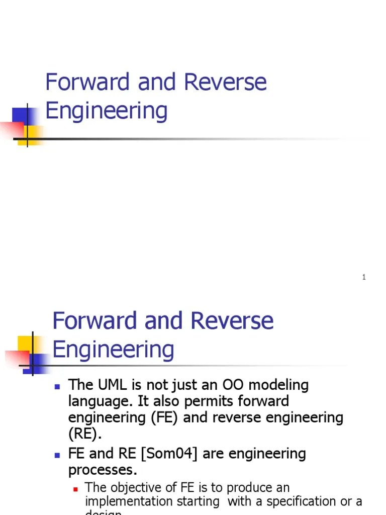 Forward And Reverse Engg | PDF | Class (Computer Programming) | Unified ...