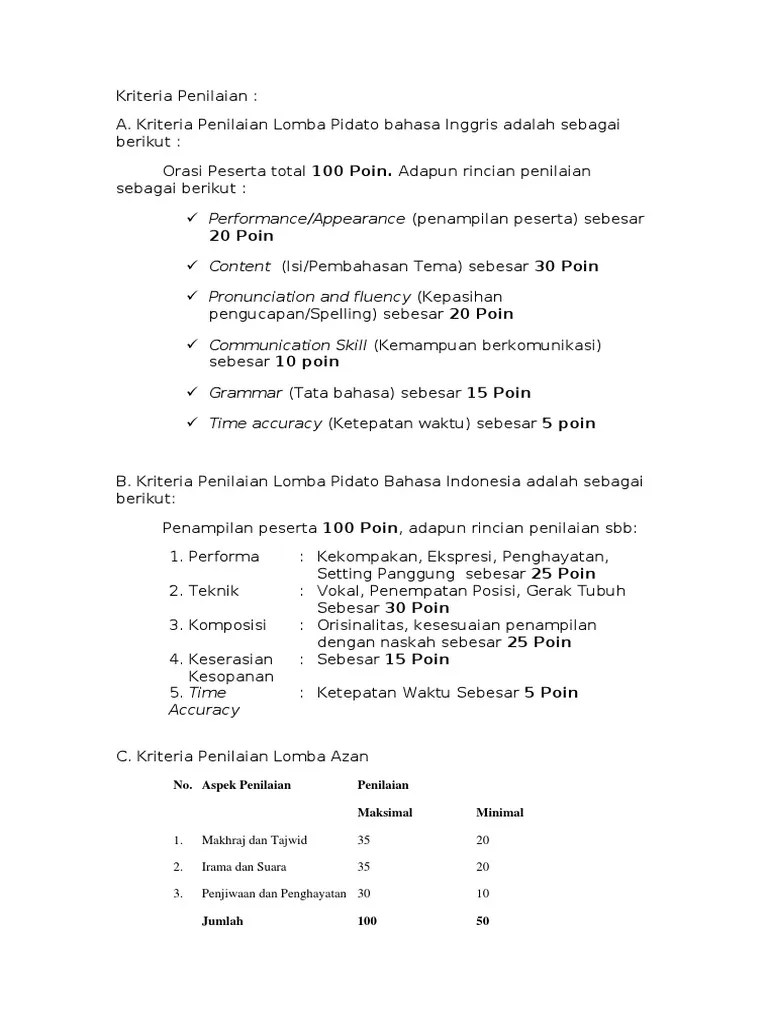 Lomba Pidato Bahasa Arab Teks pidato bahasa arab.