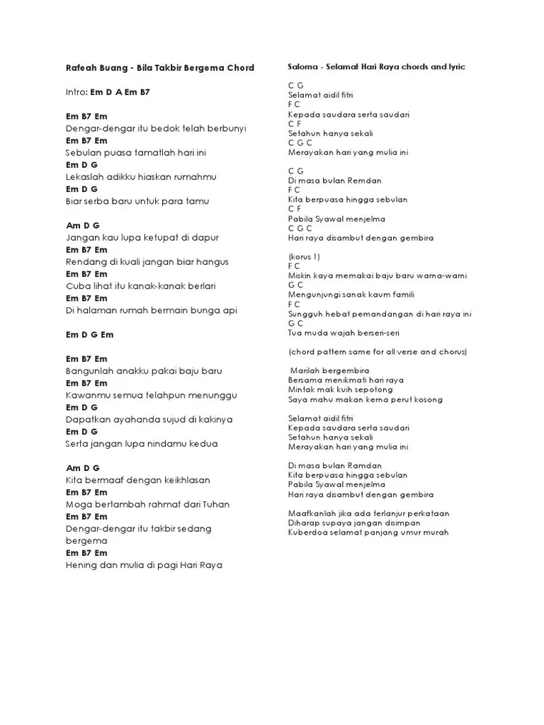 Chord Berlari Tanpa Kaki – Belajar