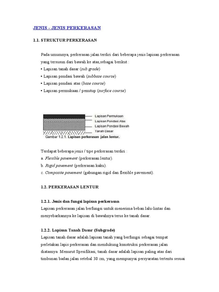 Jenis - Jenis Perkerasan | PDF