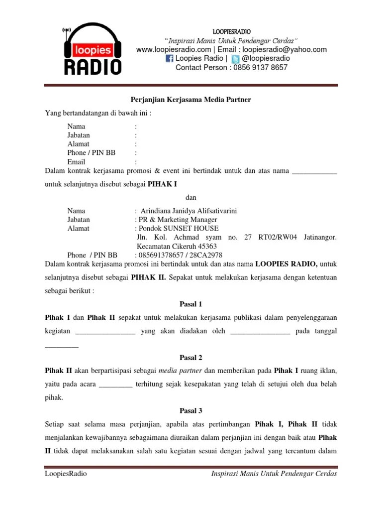 Contoh Mou Dan Kumpulan Template Mou Untuk Perjanjian Kerja Sama Idcloudhost 