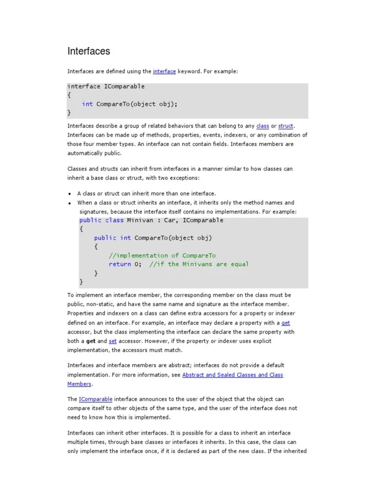 Interfaces In C#: Defining, Implementing, And Explicitly Implementing ...