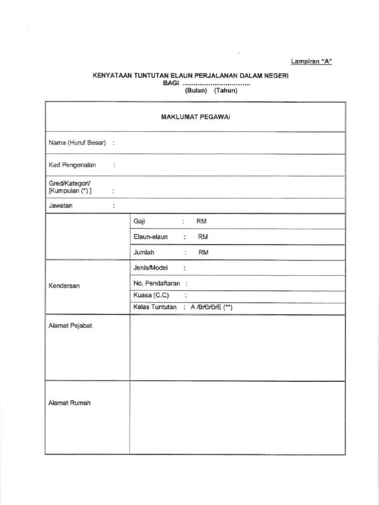 Contoh Borang Gadaian 16a Cute766