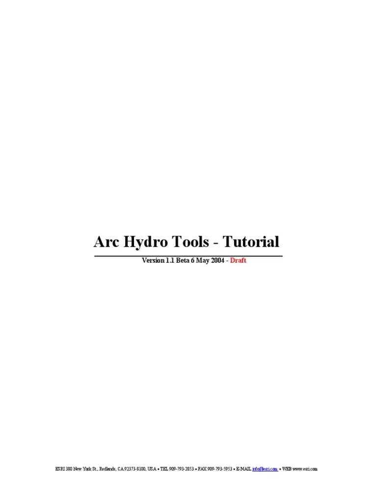 Arc Hydro Tools - Tutorial | PDF | Arc Gis | Data