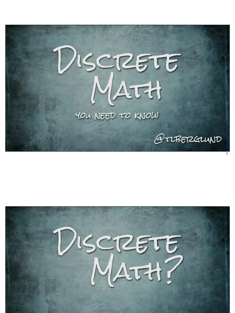 An Introduction To Discrete Mathematics Concepts Including Counting, Number Theory, Modular ...
