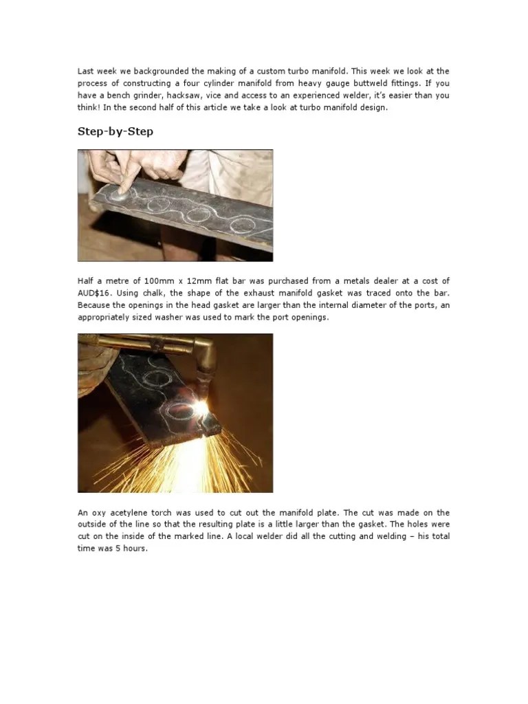 DIY Turbo Manifold Design | PDF | Turbocharger | Systems Engineering