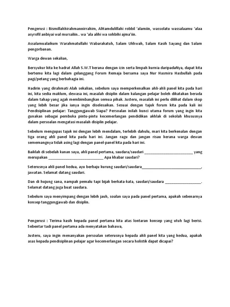Download as docx, pdf, txt or read online from scribd. Teks Moderator Pdf