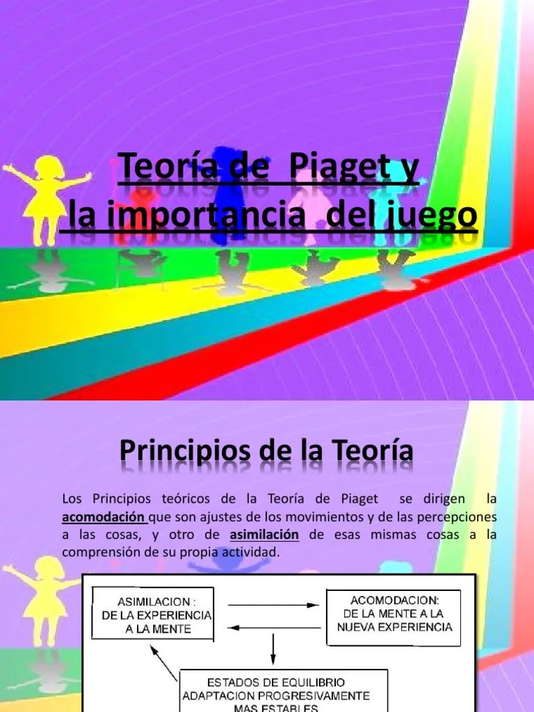 Teoría De Piaget Y La Importancia Del Juego | PDF | Cognición | Ciencia Cognitiva