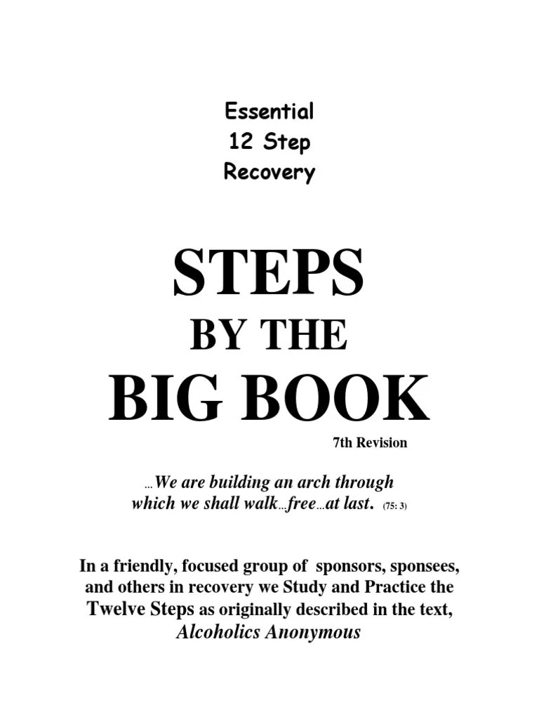 AA Steps Book | PDF | The Big Book (Alcoholics Anonymous) | Twelve Step ...
