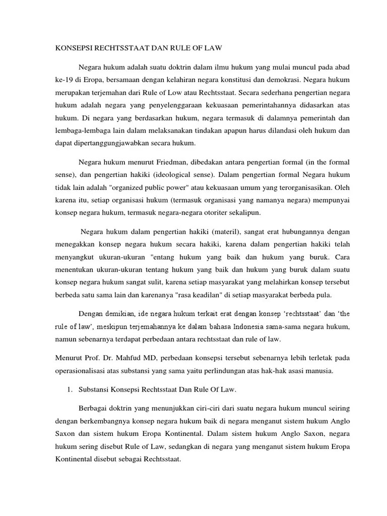 Tipe negara hukum formal merupakan pengertian dari negara hukum dalam arti sempit, yang sering di sebut dengan negara hukum kelasik (klassiecle rechtsstaat) . Tugas Htn Tegar Pdf