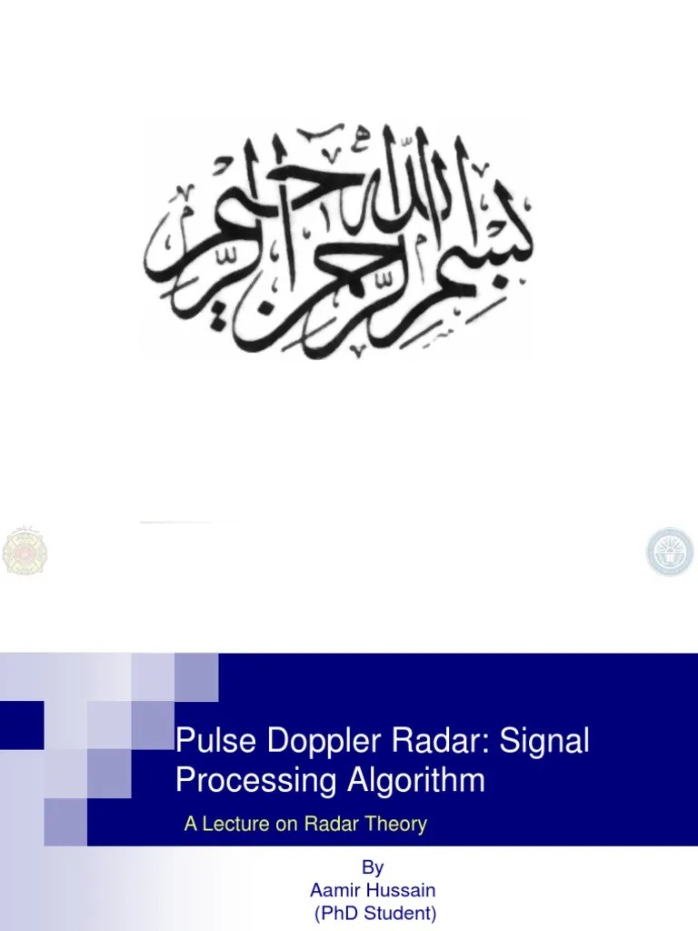 Radar Lecture | PDF | Radar | Transmitter