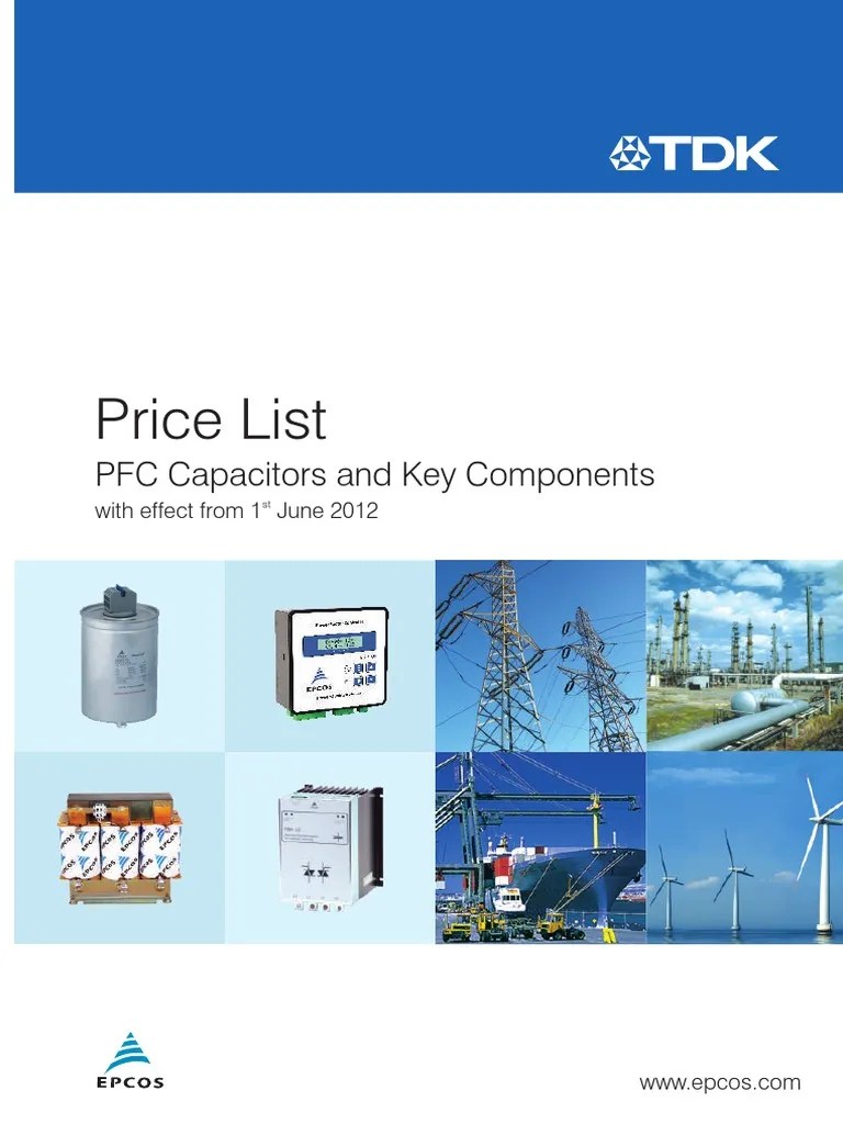 Epcos Mrp 2012 Pdf Capacitor Cable