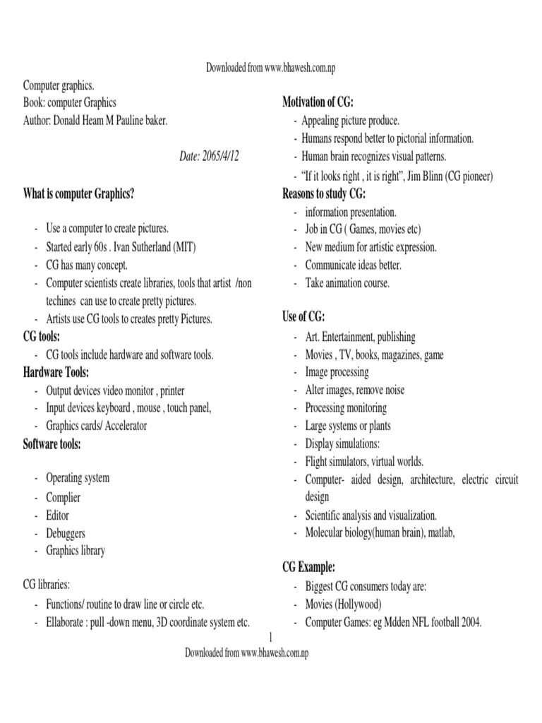 Computer-Graphics Book 2 PDF | PDF | Computer Graphics | Graphical User Interfaces