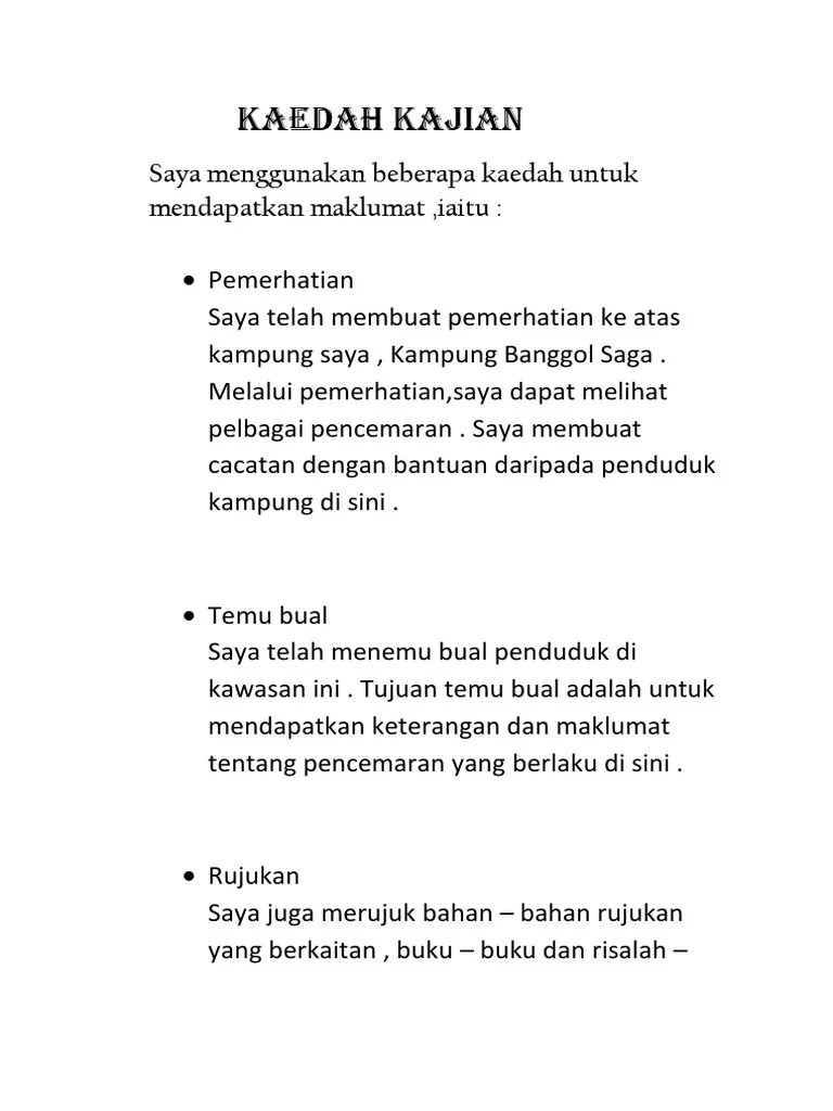 Contoh objektif kajian geografi bagi kaedah kerja kursus tingkatan 3 tahun 2022: Kawasan Kajian Geografi Pt3 Savannagwf