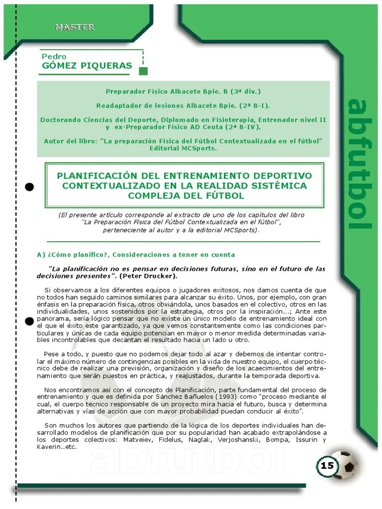Libro Planificacion Del Entrenamiento Deportivo | Descargar Gratis PDF | Planificación ...