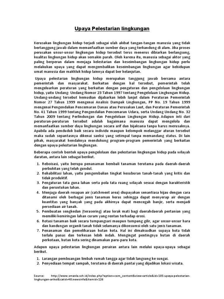 Bahasa juga mencerminkan jati diri kelompok suatu suku bangsa. Upaya Pelestarian Lingkungan Pdf