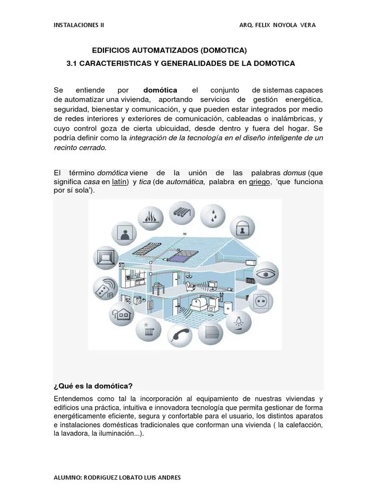 Domotica Edificios Automatizados | Descargar Gratis PDF | Automatización Del Hogar | Encendiendo