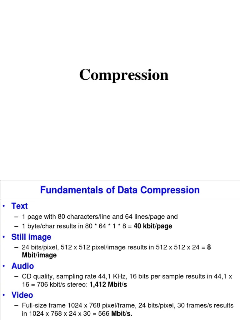 Compression | PDF | Data Compression | Code