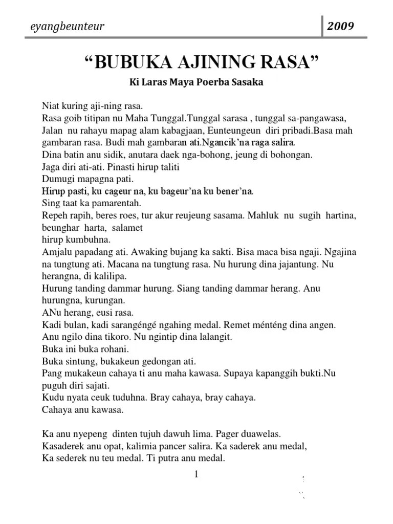 Mantra Sunda | PDF