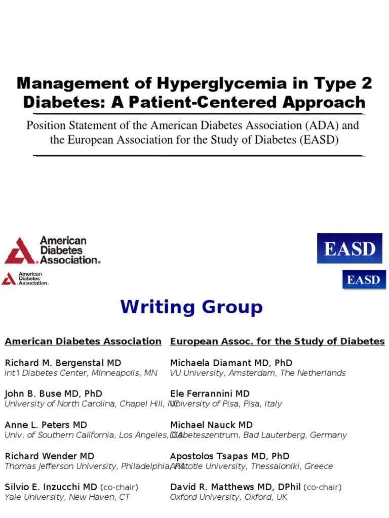 Management Of Hyperglycemia In Type 2 | PDF | Hyperglycemia | Diabetes ...