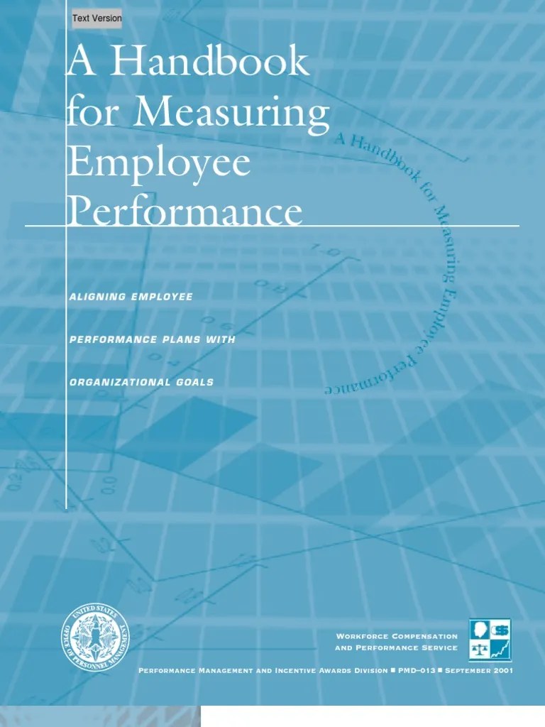 A Handbook For Measuring Employee Performance | PDF | Beekeeper ...