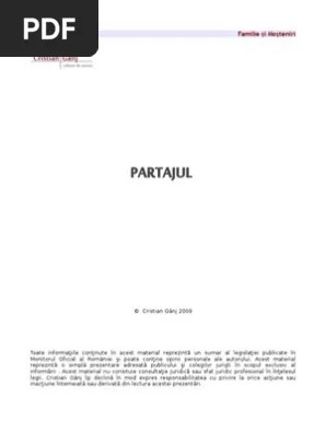 676 noul cod civil contine reguli referitoare la impartirea. Partajul
