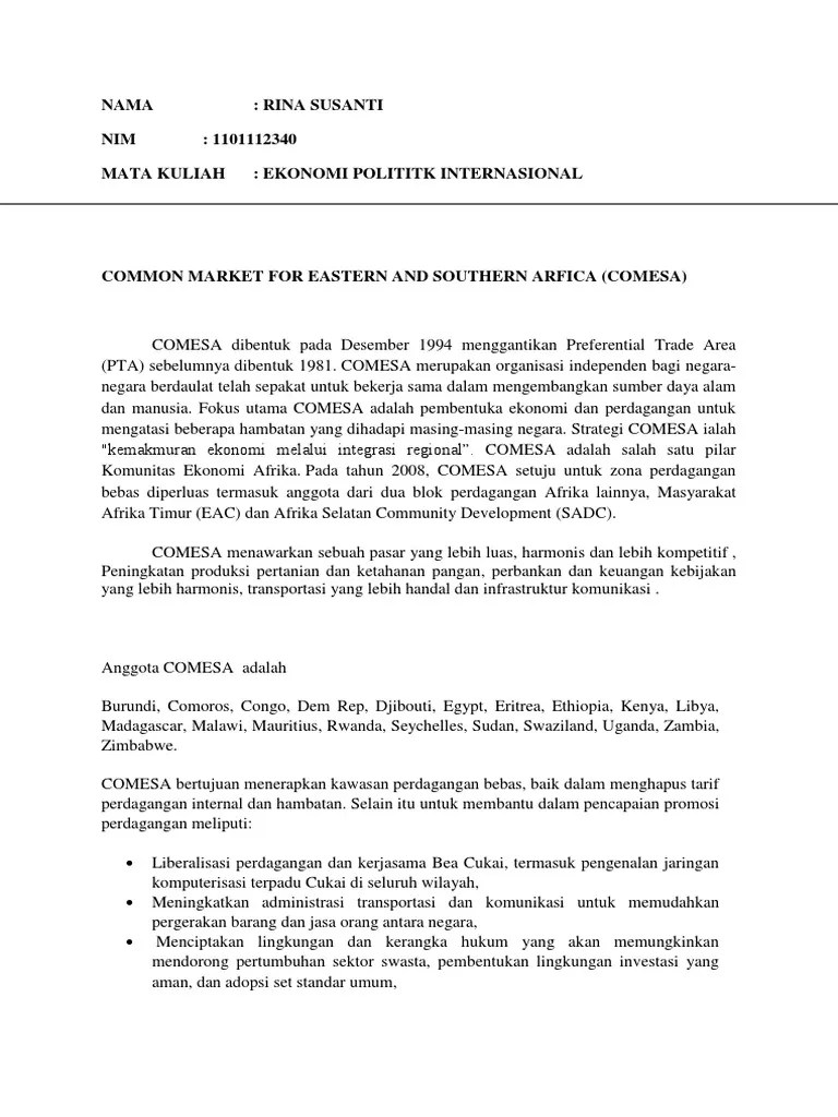 COMESA | PDF
