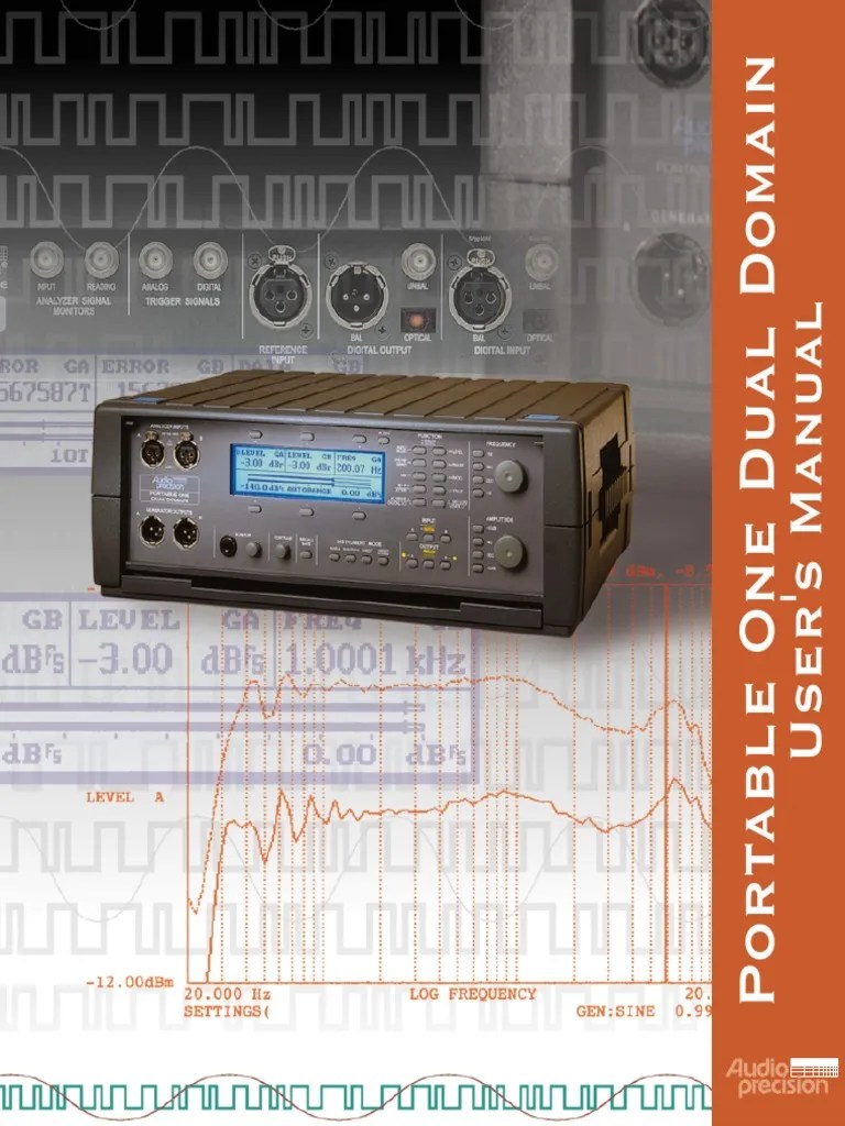 Audio Precision - Manual PDF | PDF | Analog To Digital Converter ...