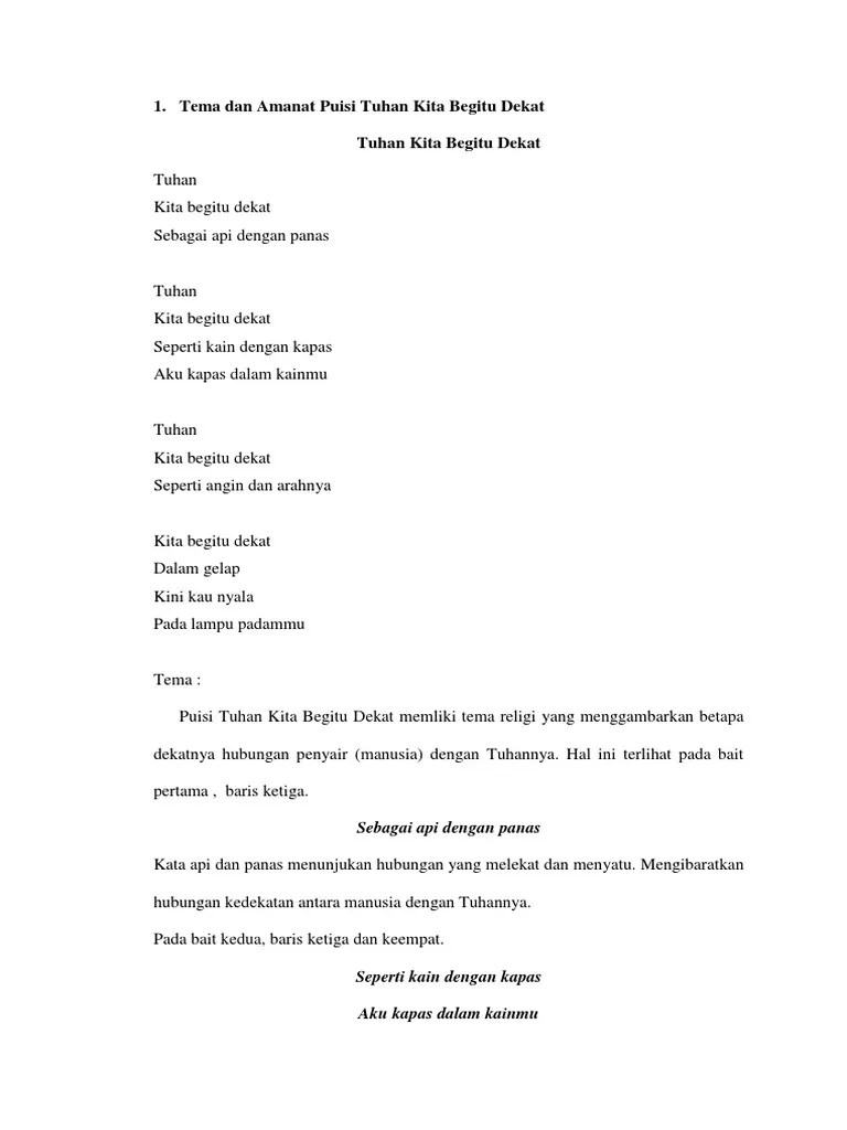 Analisis Puisi | PDF