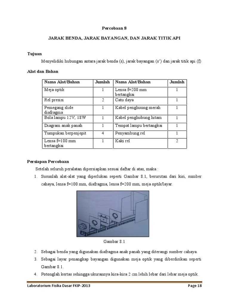 9 Hubungan S S F Pada Lensa | PDF