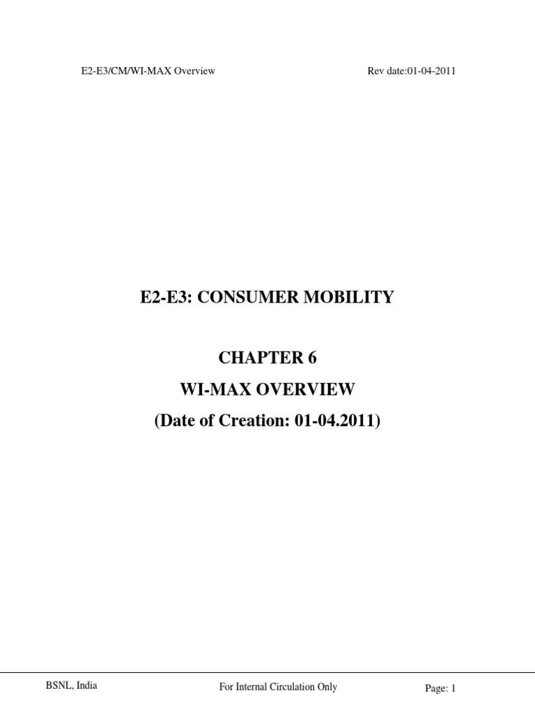 WI MAX Overview | PDF | Wi Max | Duplex (Telecommunications)