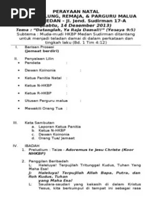We did not find results for: Tertib Acara Natal Ina Hkbp Dalam Bahasa Batak Lengkap ...