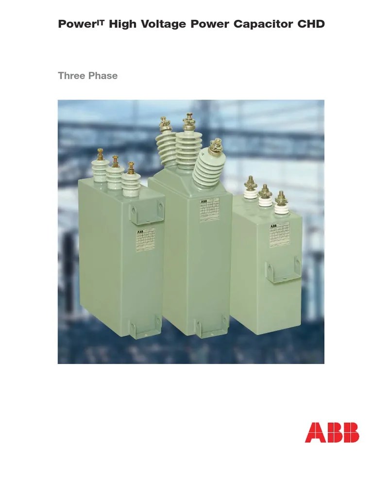 Three Phase Capacitor Unit Brochure 2003 06 Capacitor