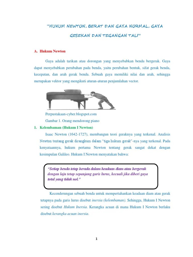 Hukum Newton | PDF