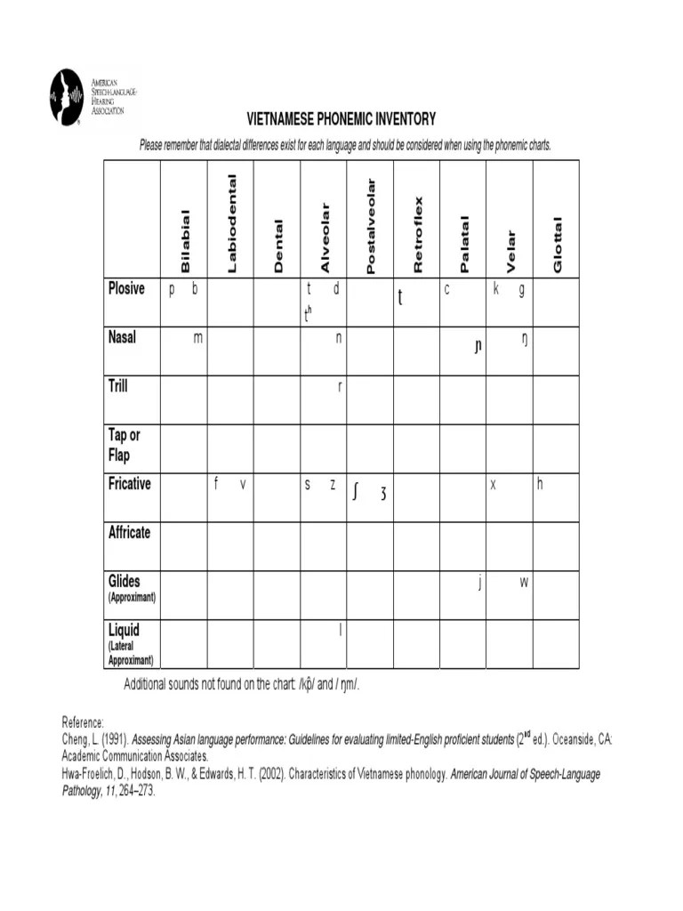 vietnamese phonemic inventory vietnamese language tone linguistics