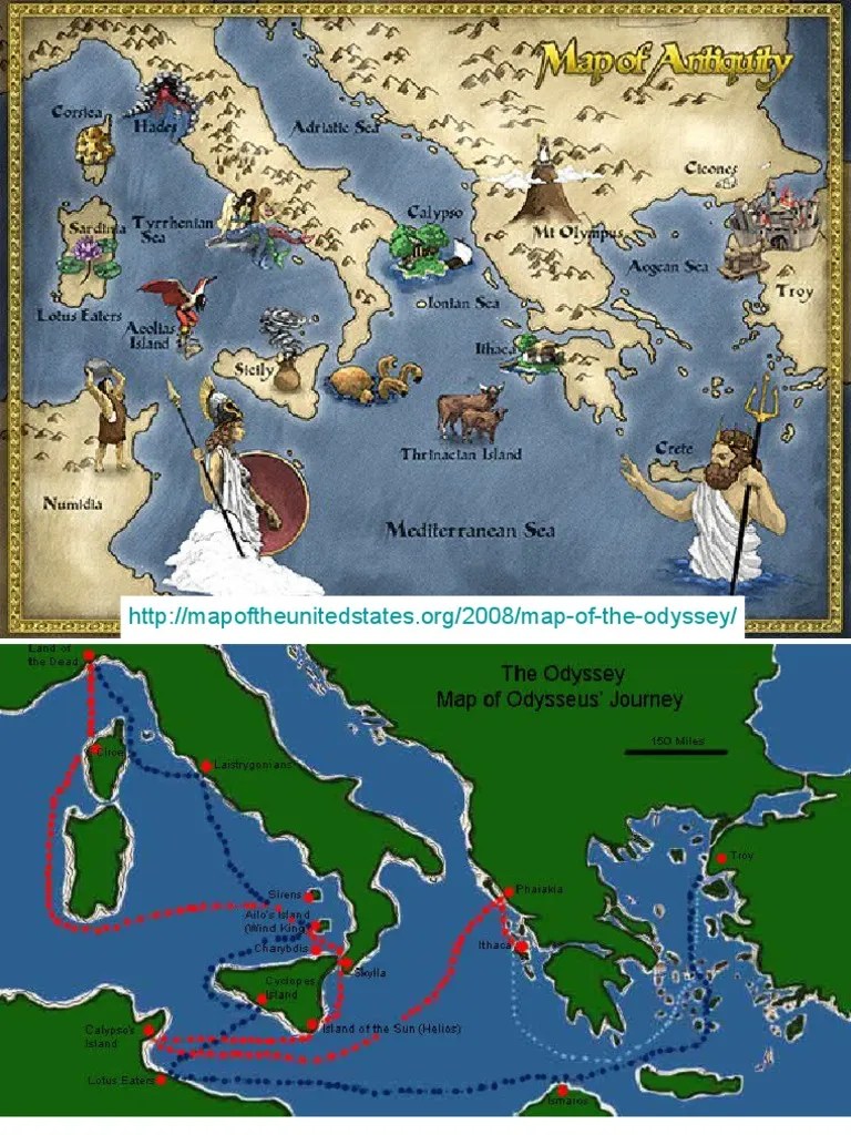 Map Of Odysseus S Journey PDF.