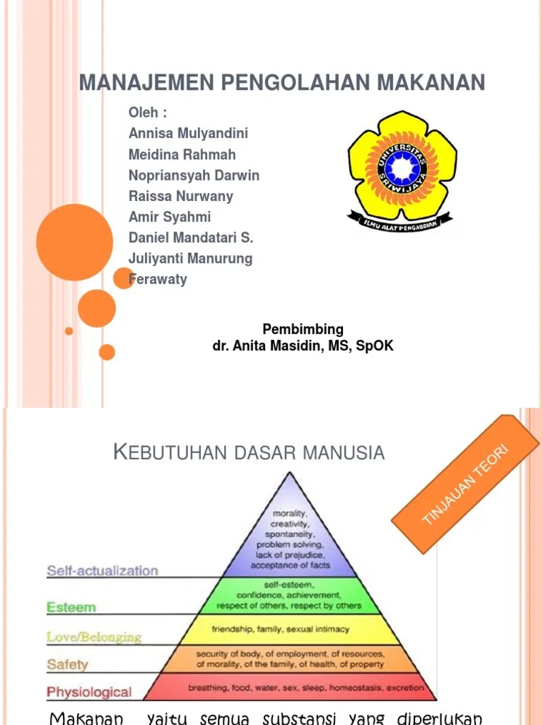 Manajemen Pengolahan Makanan | PDF