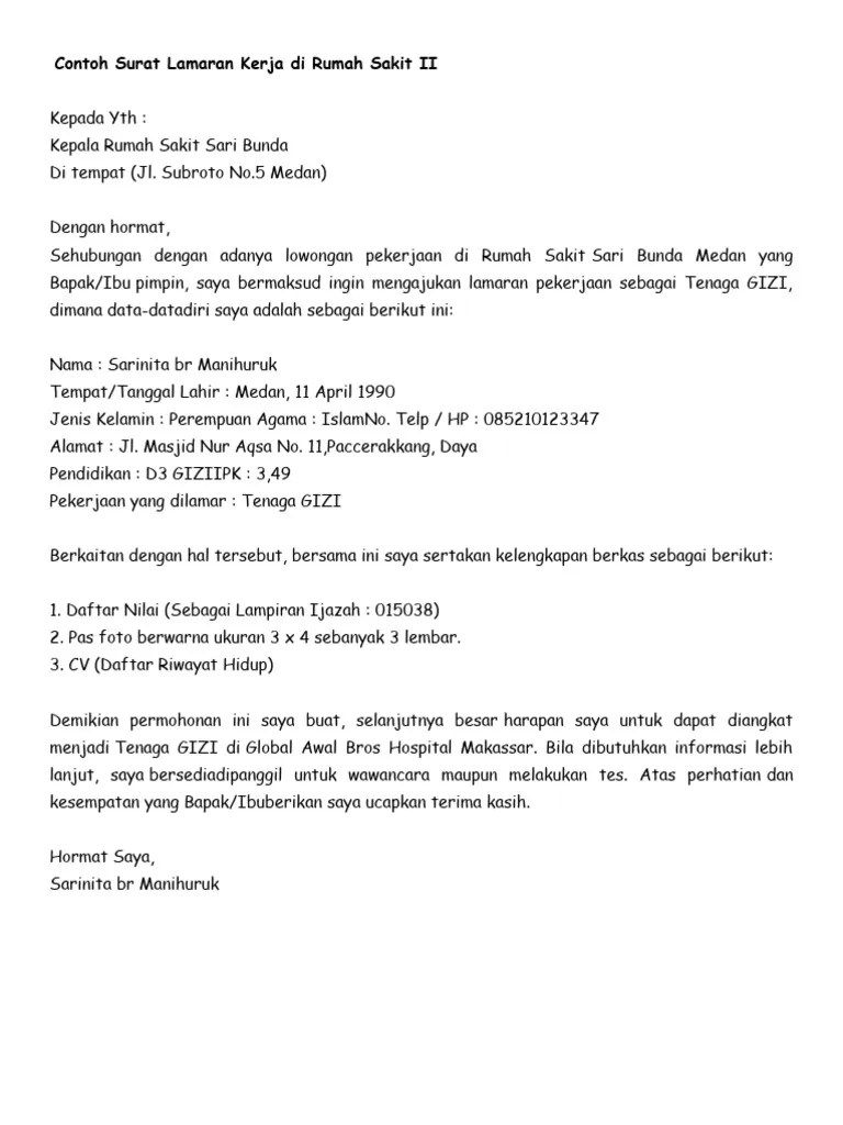 Contoh Surat Lamaran Kerja Pt Oppo