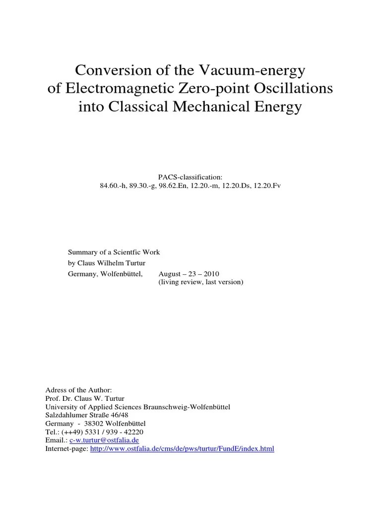 Vacuum Energy | PDF | Field (Physics) | Classical Electromagnetism