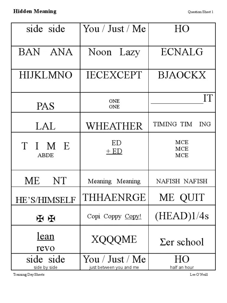 brain teasers 1