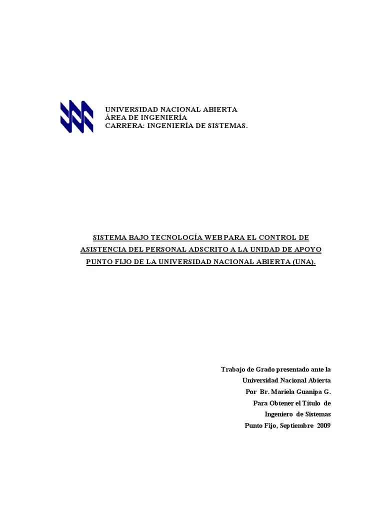 Sistema De Informacion Tesis | PDF